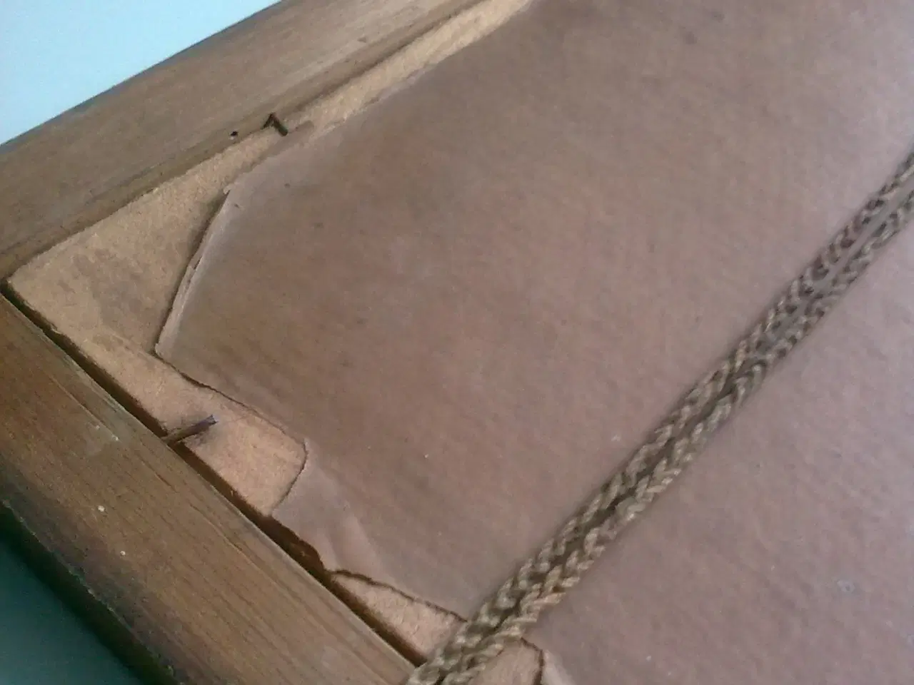 Billede 6 - Antik træ guldramme m radering DANMARK købstad