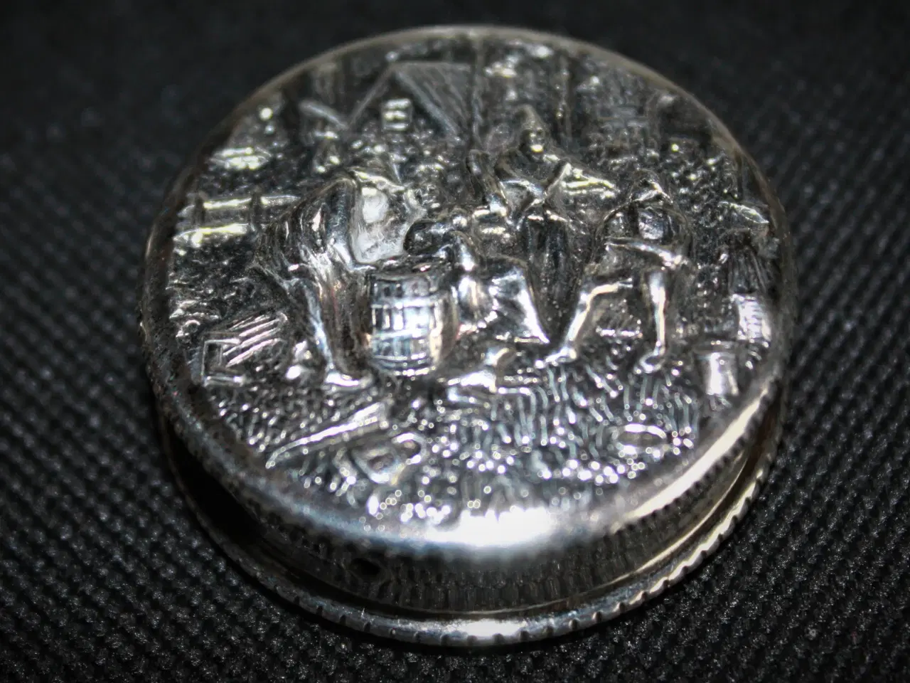 Billede 2 - Pilleæske af sølvplet