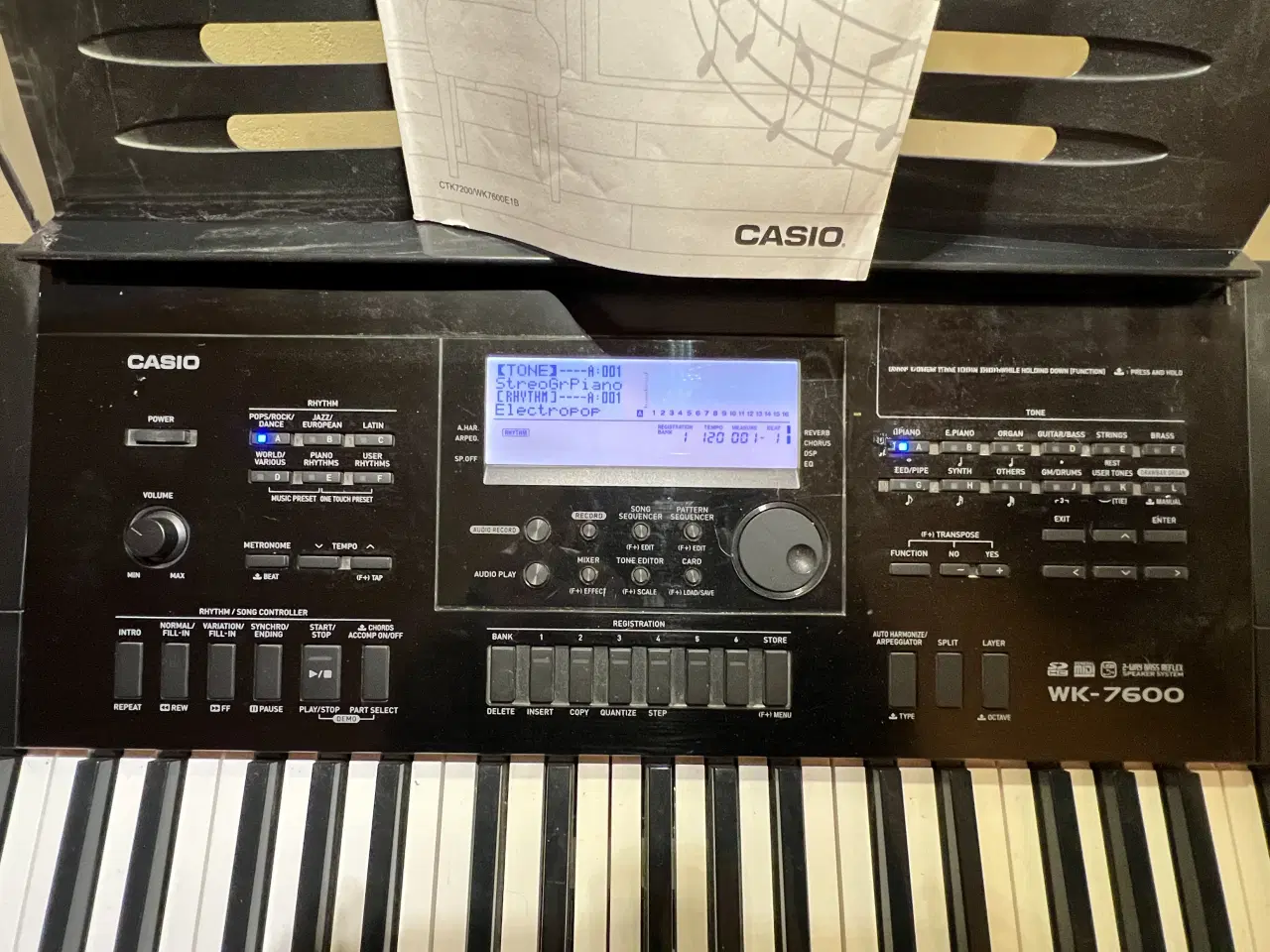 Billede 2 - Casio WK-7600 Keyboard