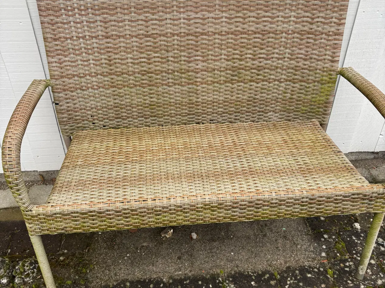 Billede 2 - Fin havebænk i flet