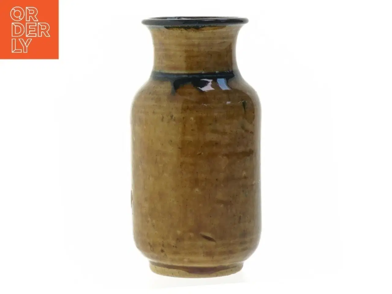 Billede 3 - Keramisk vase med fuglemotiv (str. 16 cm)