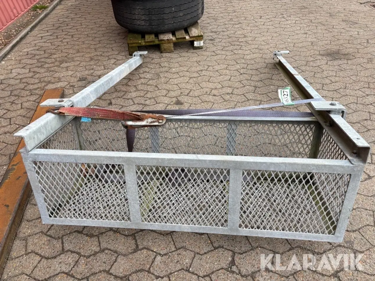 Billede 2 - Opbevaringskurv til under trailer - galvaniseret
