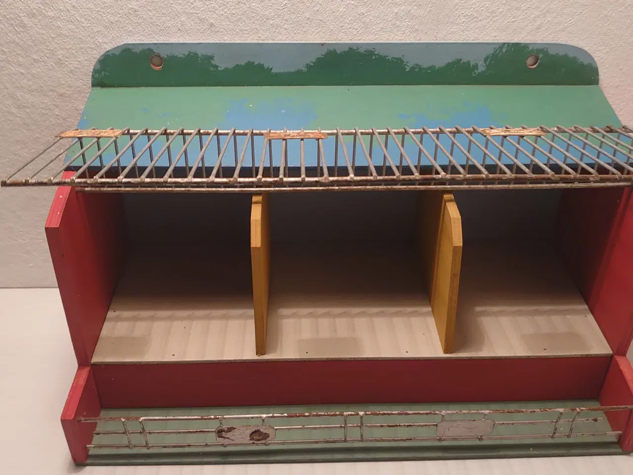 Billede 4 - Reisler:Sjældent Zoo rovdyrbur. 1950´erne.L. 36cm.