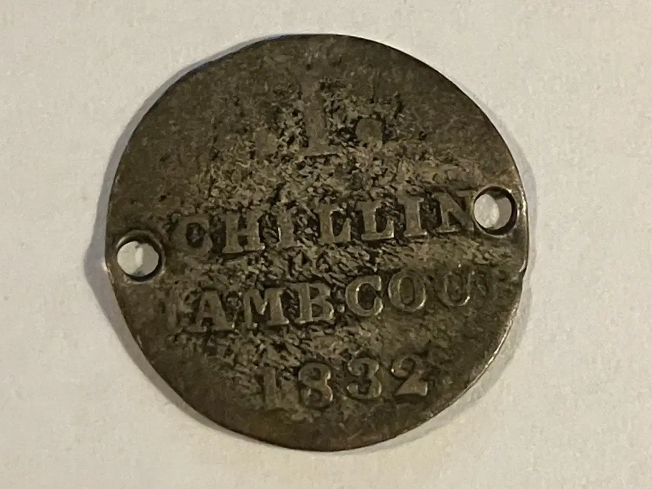 Billede 1 - 1 Schilling Hamburg 1832 Germany - Dårlig stand