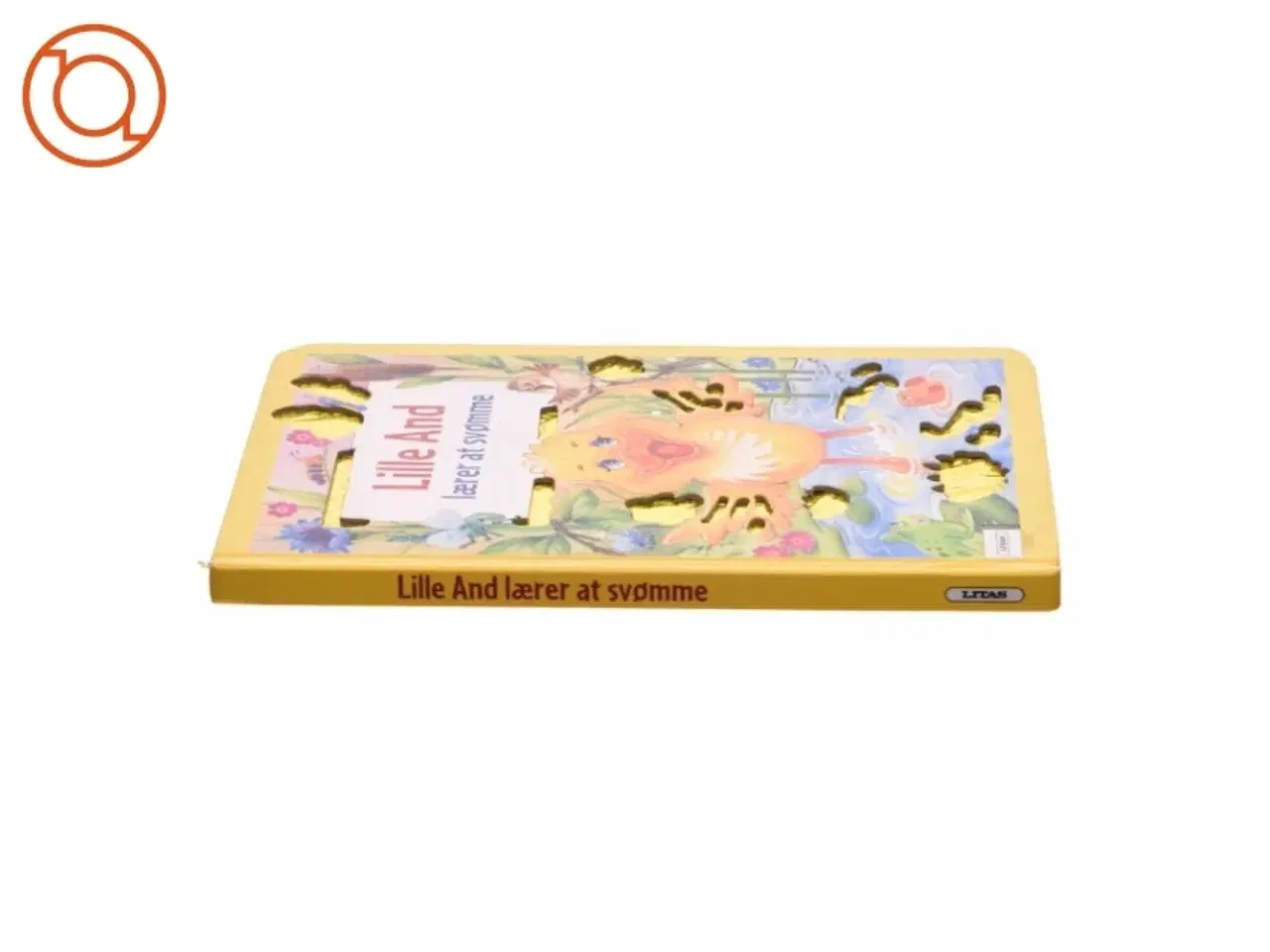 Billede 3 - Lille And lærer at svømme