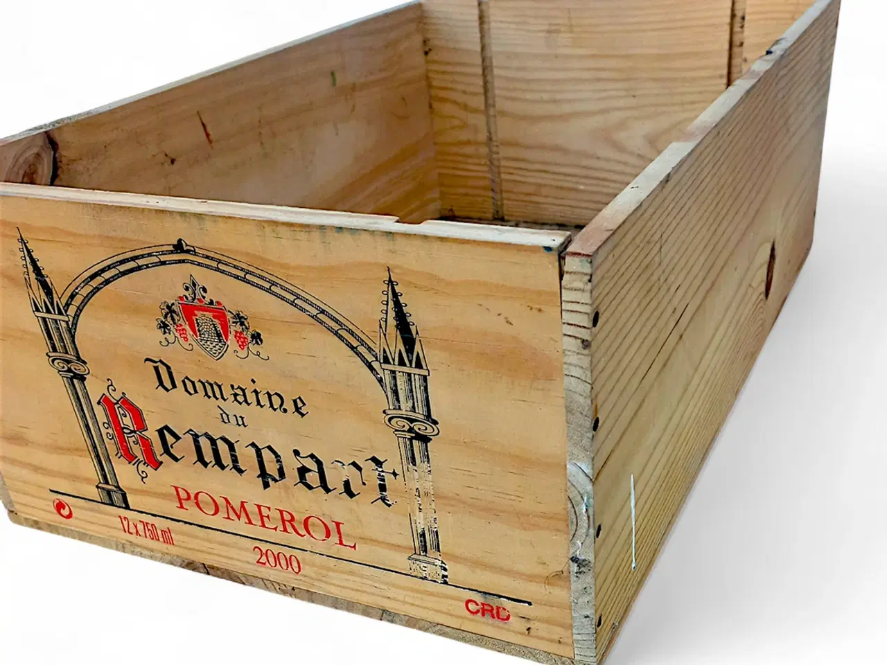 Billede 2 - Original fransk Pomerol vinkasse i træ