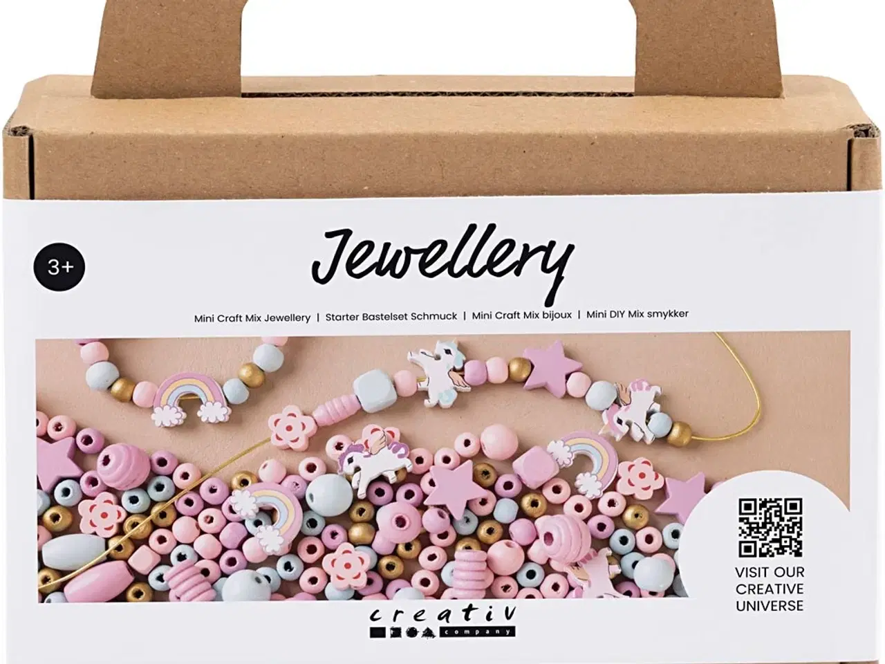 Billede 1 - Mini DIY Mix Smykker, pastelfarver, 1 pk.