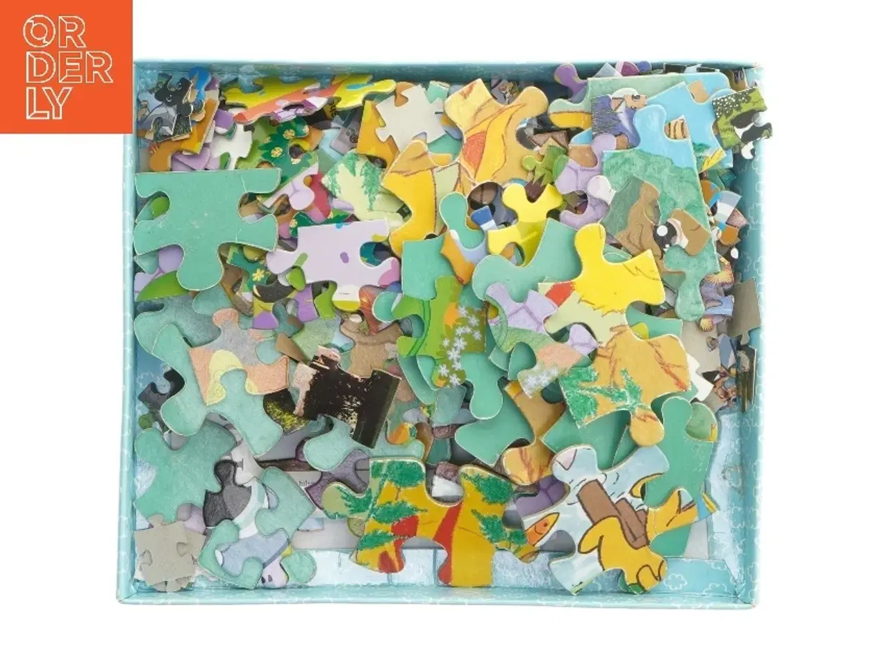 Billede 3 - Bamse og Kylling puslespil fra Maki (str. 25 brikker 30x21 cm)