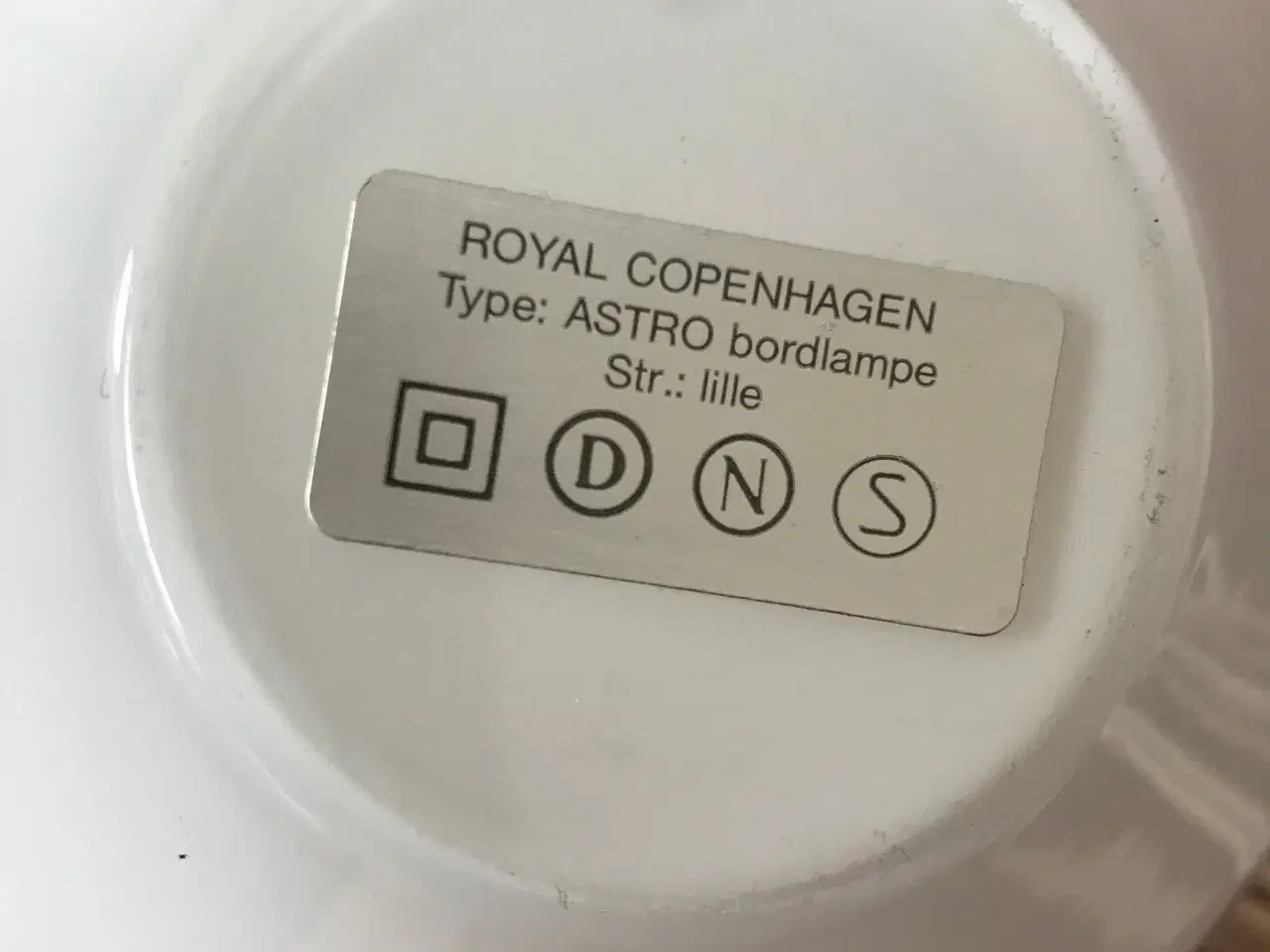 Billede 1 - Royal Copenhagen bordlampe 