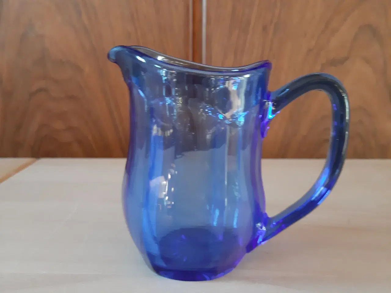 Billede 2 - Sukker- flødesæt i blåt glas - Chippendale