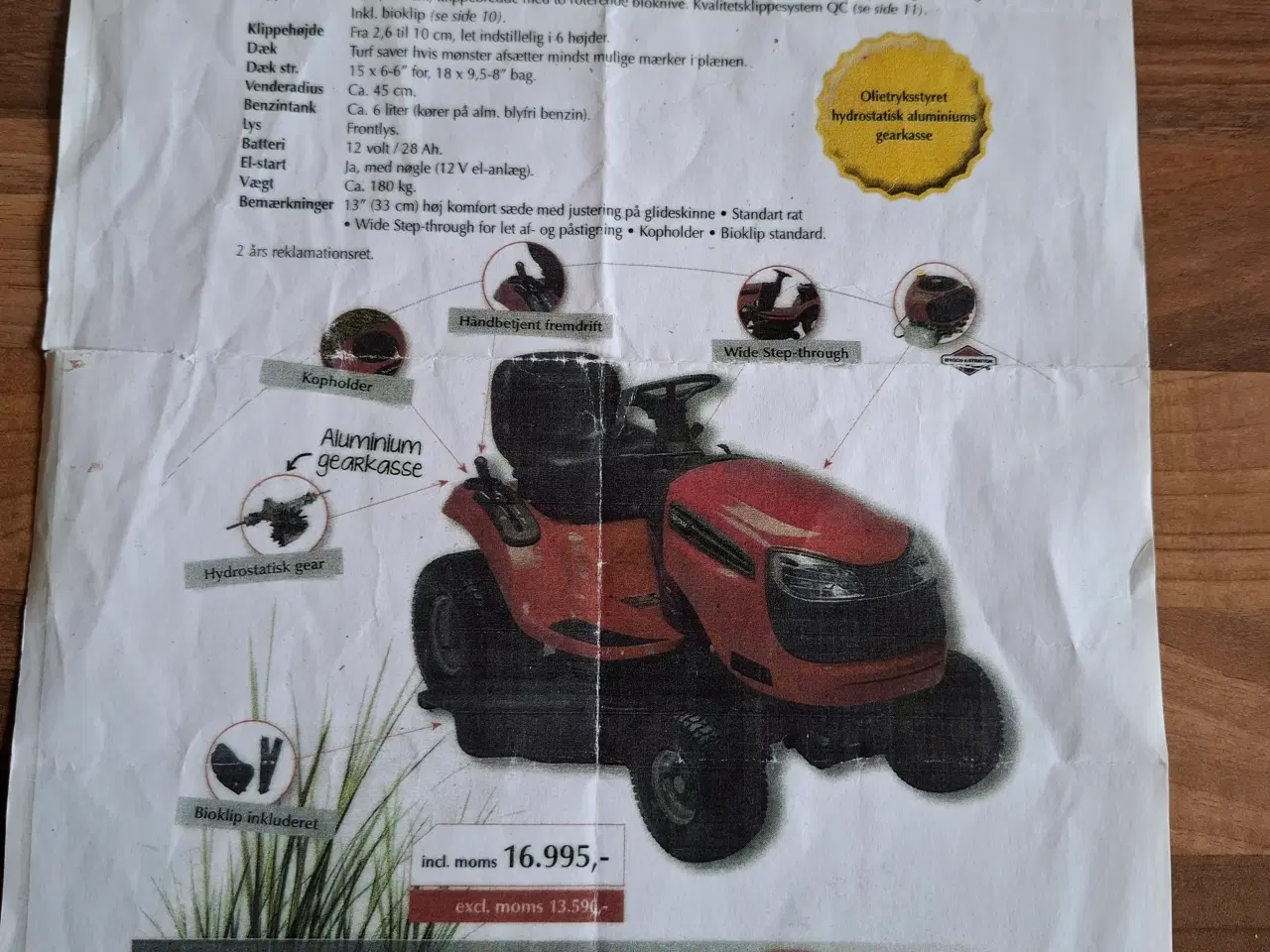 Billede 1 - Have Traktor med træller og ramper