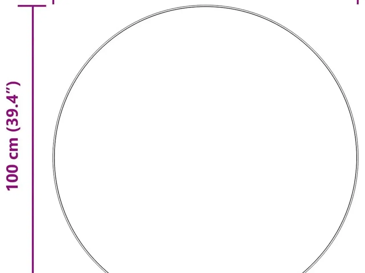 Billede 10 - Shaggy gulvtæppe NAVARRA 100x100 cm høje luv polyester sort