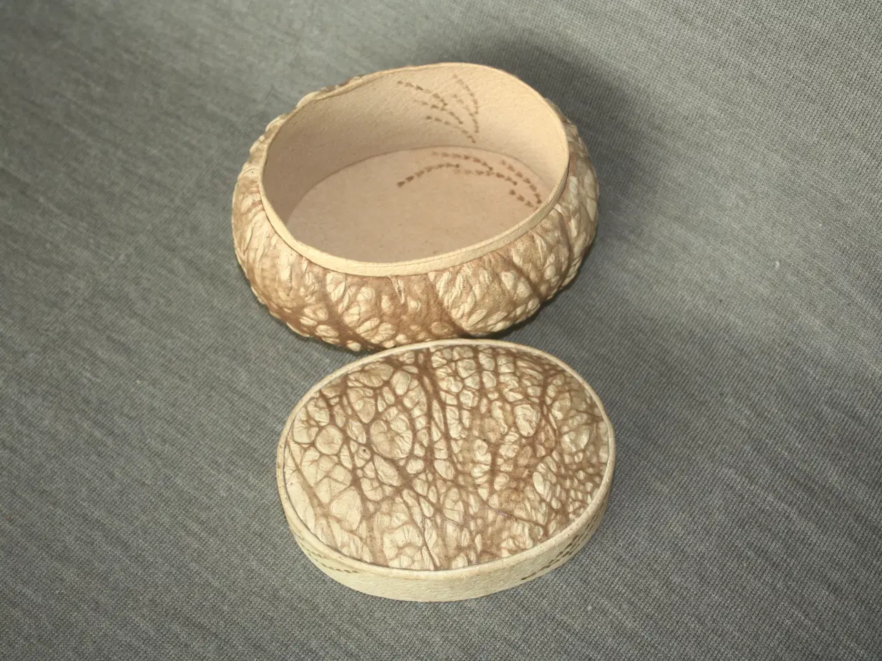 Billede 2 - Leather smykkeskrin 12 cm x 10 cm x 7,5 cm
