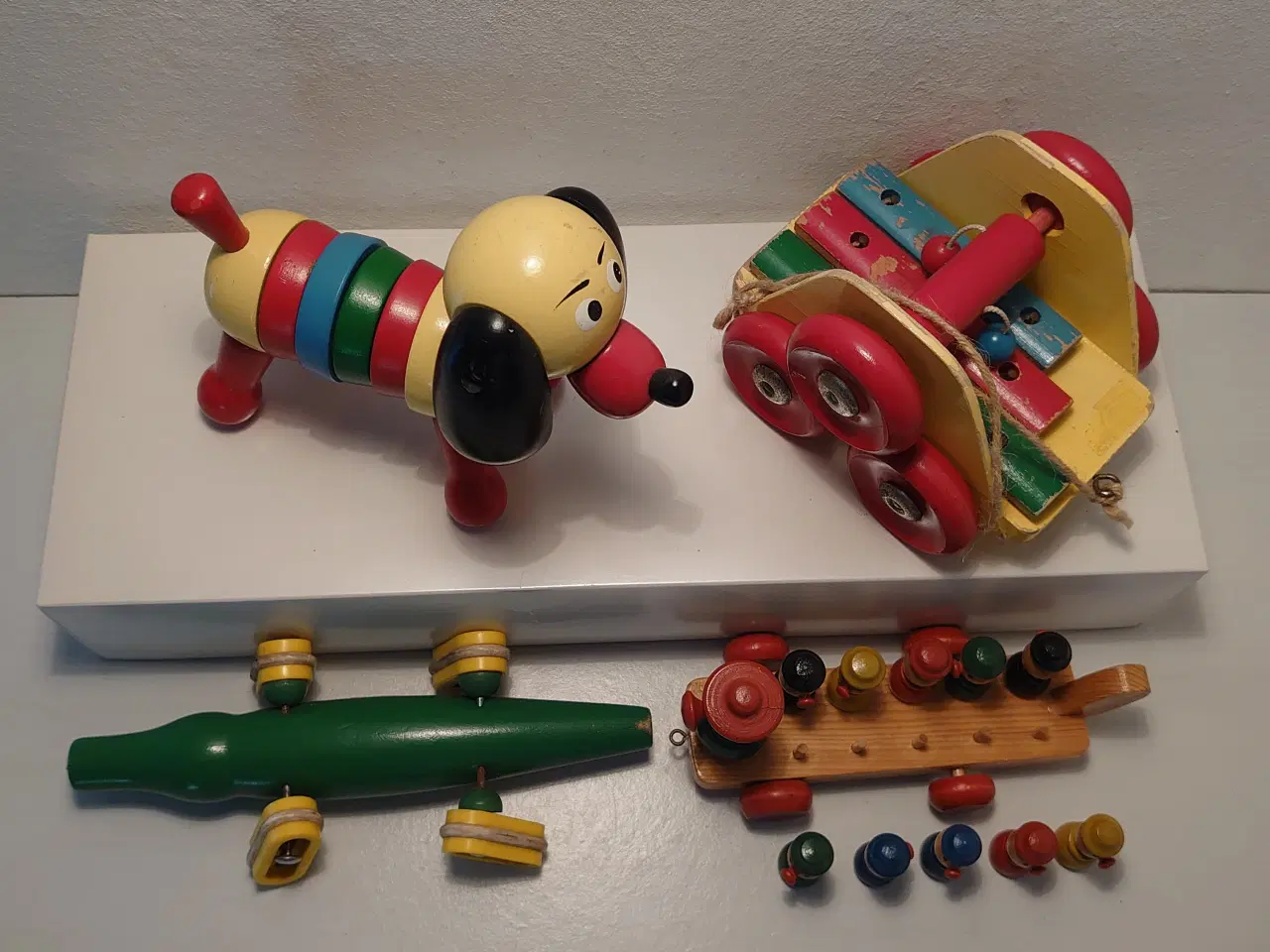 Billede 6 - 4 stk vintage trælegetøj. 3 stk Brio.