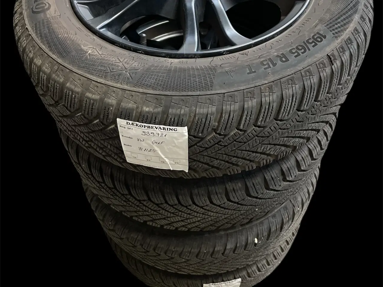 Billede 2 - 15 VW GOLF 195/65r15 Ref.A3 vinter