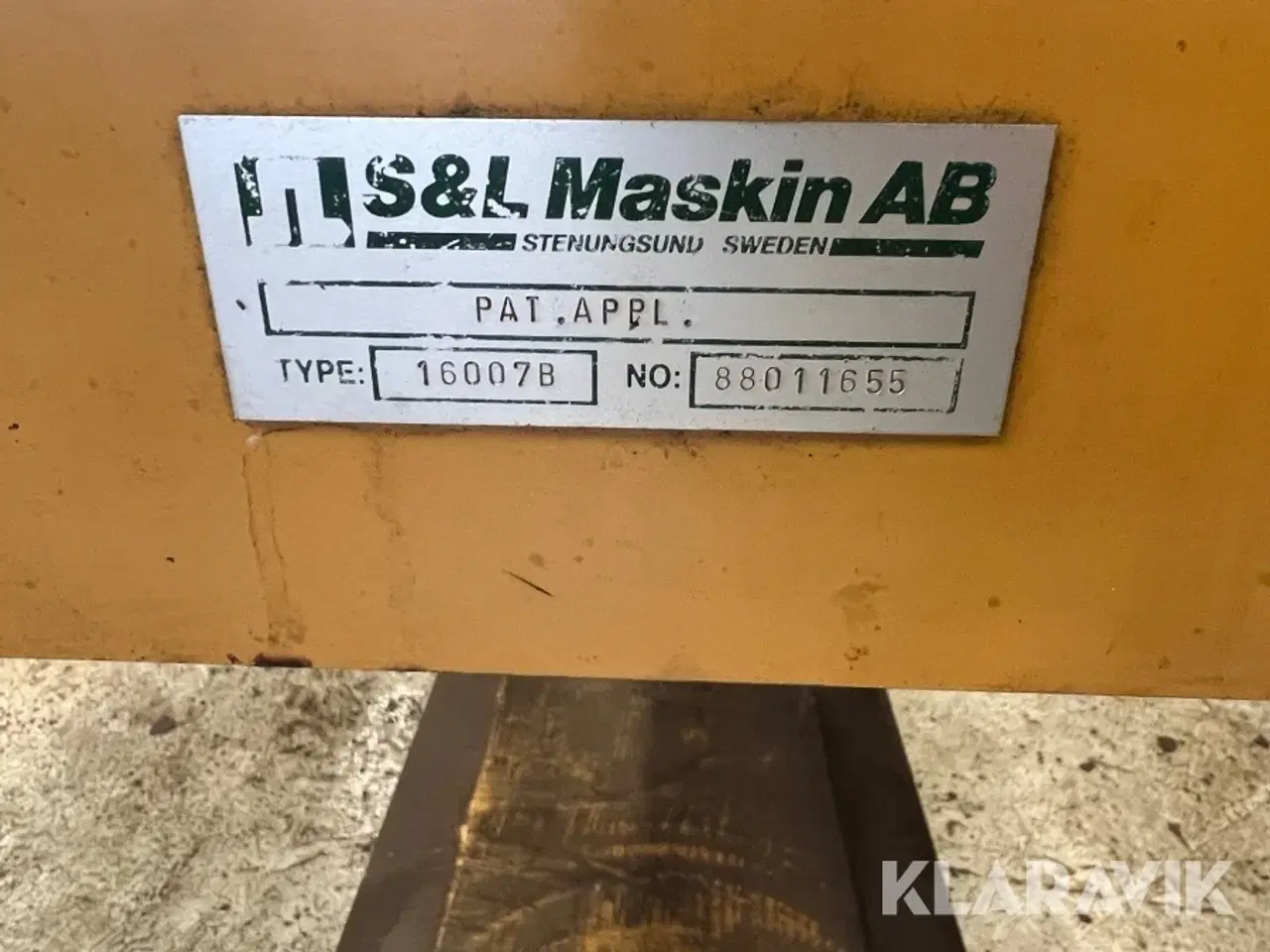 Billede 5 - Gevindskæremaskine på bord. S&L maskin AB PAT.APPL M8/Special