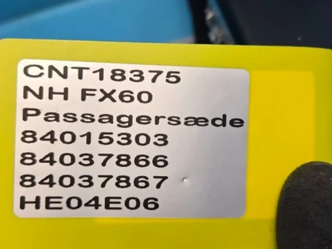 Billede 12 - New Holland FX60 Passagersæde 84015303