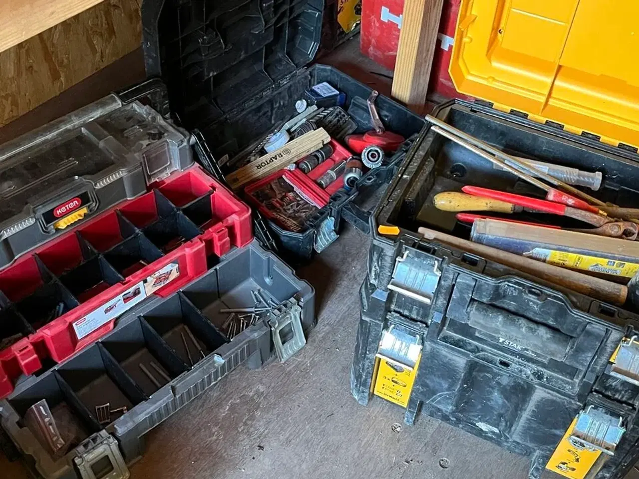 Billede 2 - 3 Stk. Værktøjskassser + Indhold