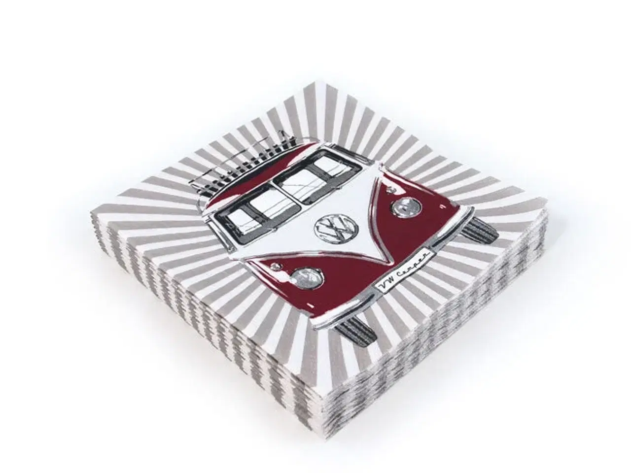 Billede 1 - Servietter, VW bus t1 "stripes"