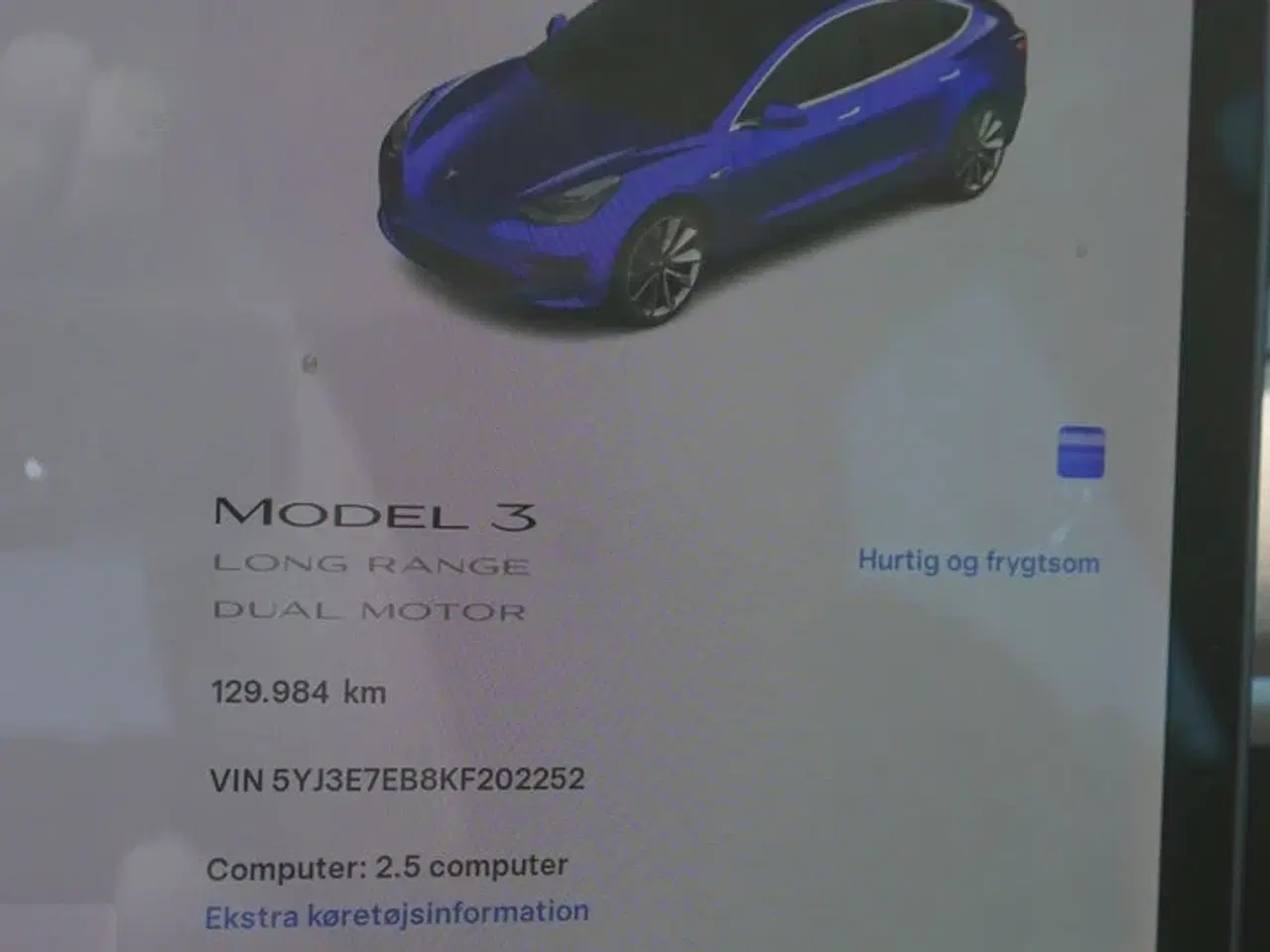 Billede 18 - Tesla model 3 E3D tidligere reg nr: DE40697