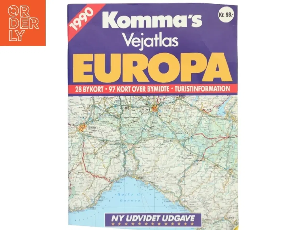 Billede 1 - Komma&#39;s Vejatlas Europa (Bog)