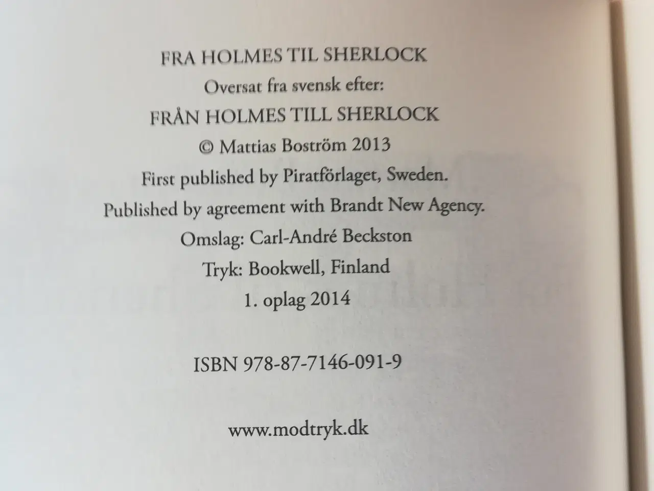 Billede 2 - Fra Holmes til Sherlock, af Mattias Boström