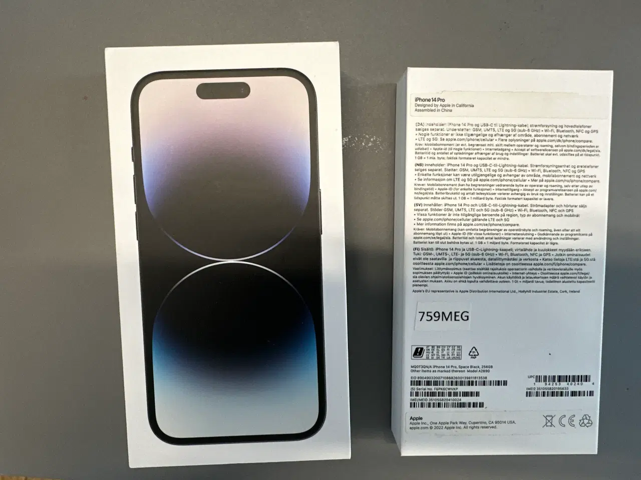 Billede 2 - iPhone 14 Pro 256GB space black – 90% batteri 