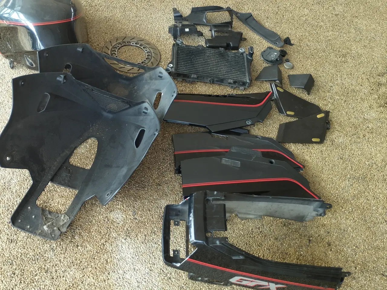 Billede 9 - Stel for og bag til Kawasaki GPX 750R    ( se % ) 