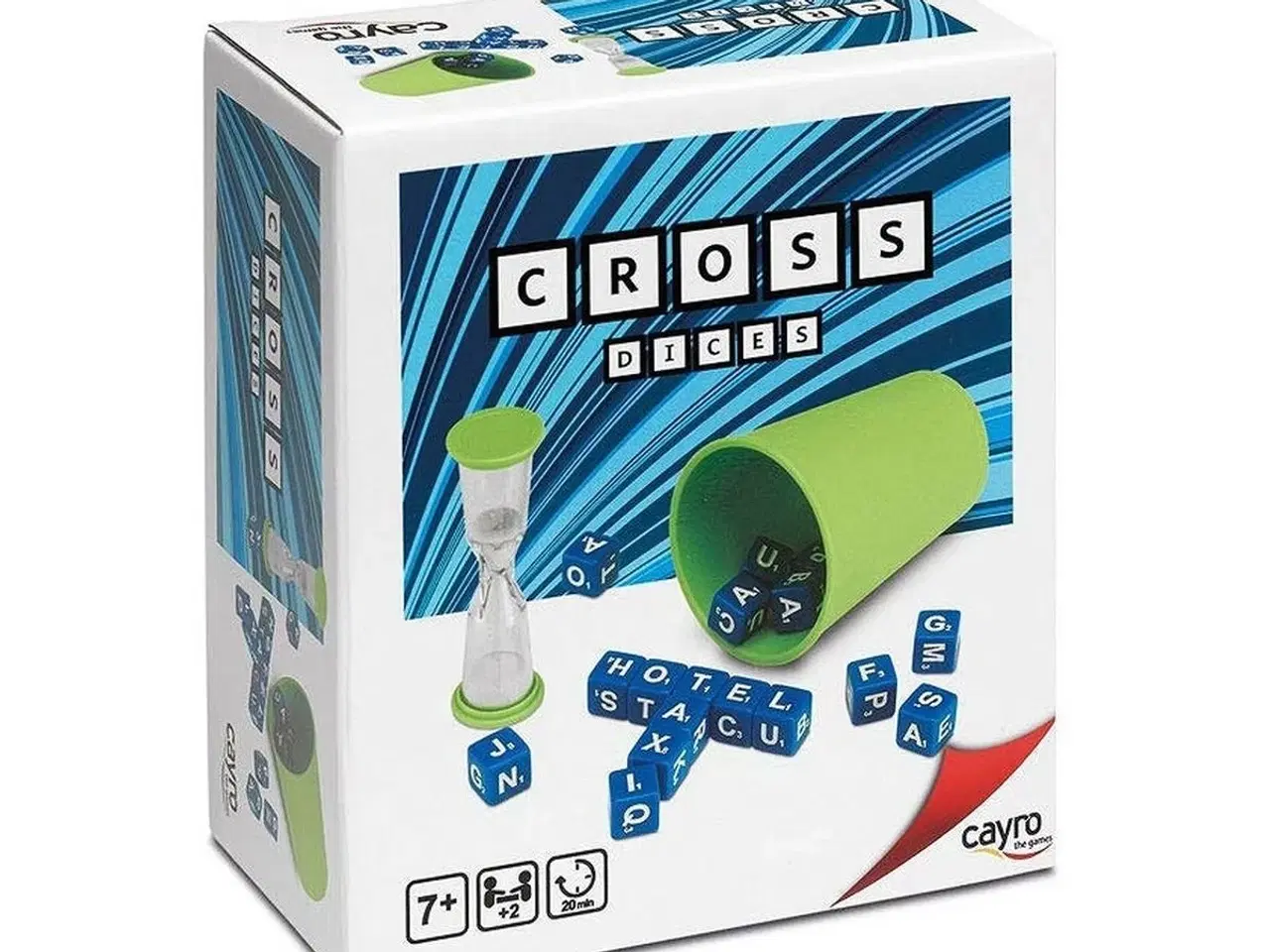 Billede 1 - Brætspil Cayro Cross Dices - bogstavsterninger til ordleg