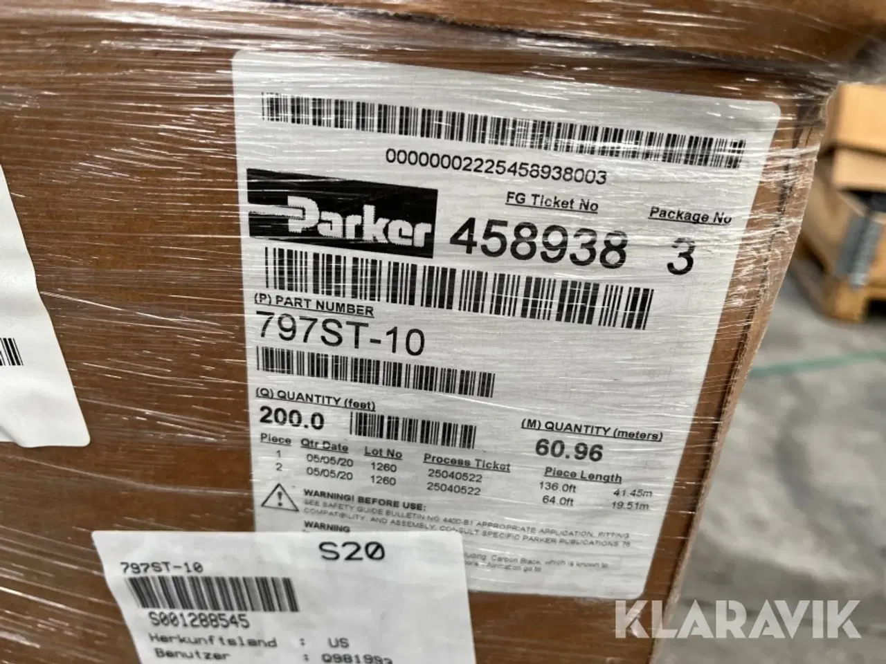 Billede 11 - Hydraulikslanger Parker 797ST-10 6lag 16mm - 239 meter