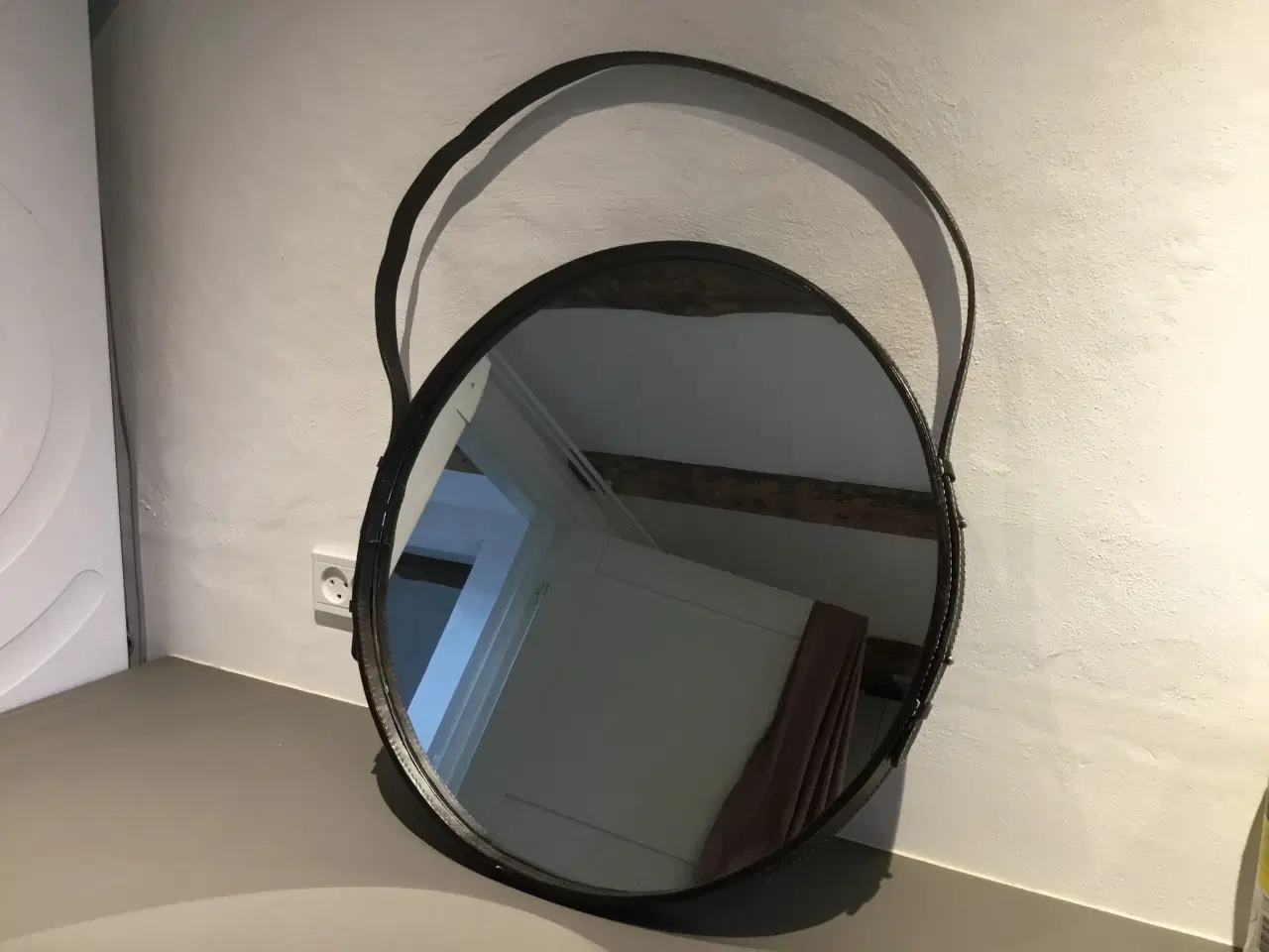 Billede 1 - Læder spejl