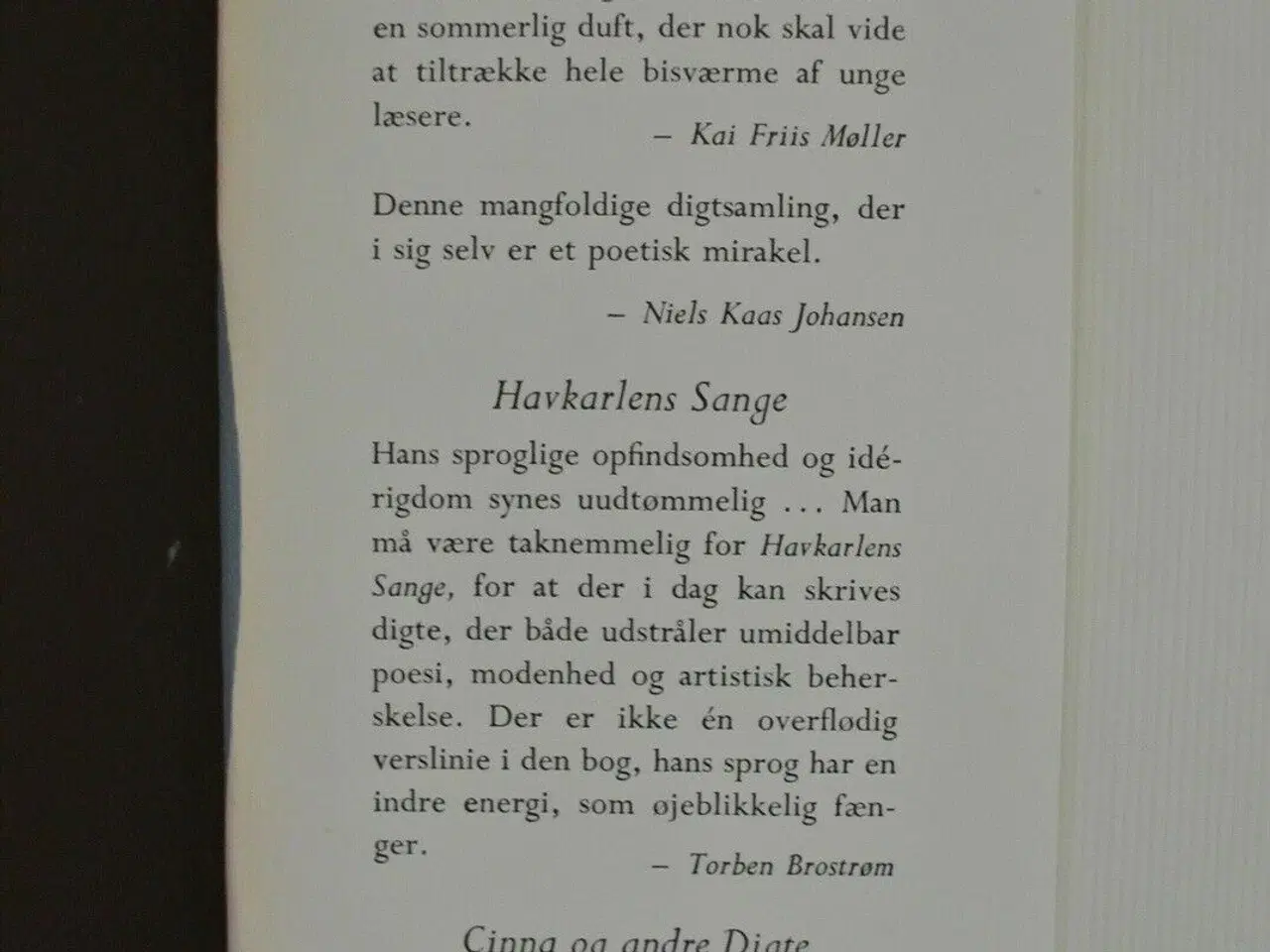 Billede 2 - digte 1953-59 - tyren, havkarlens sange, cinna
