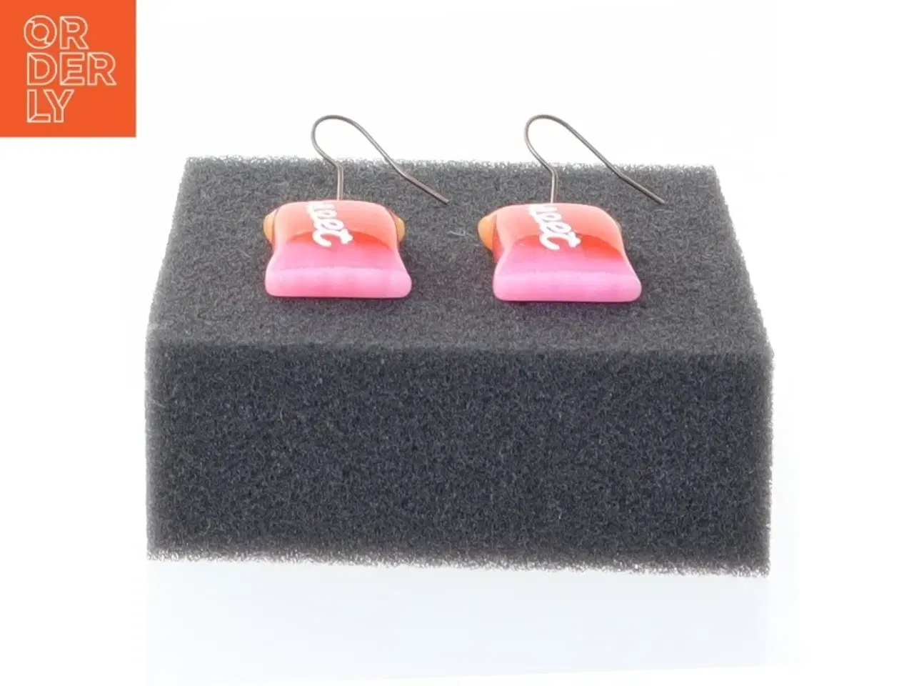 Billede 2 - Øreringe formet som slikposer (str. 1,5 x 2 cm)