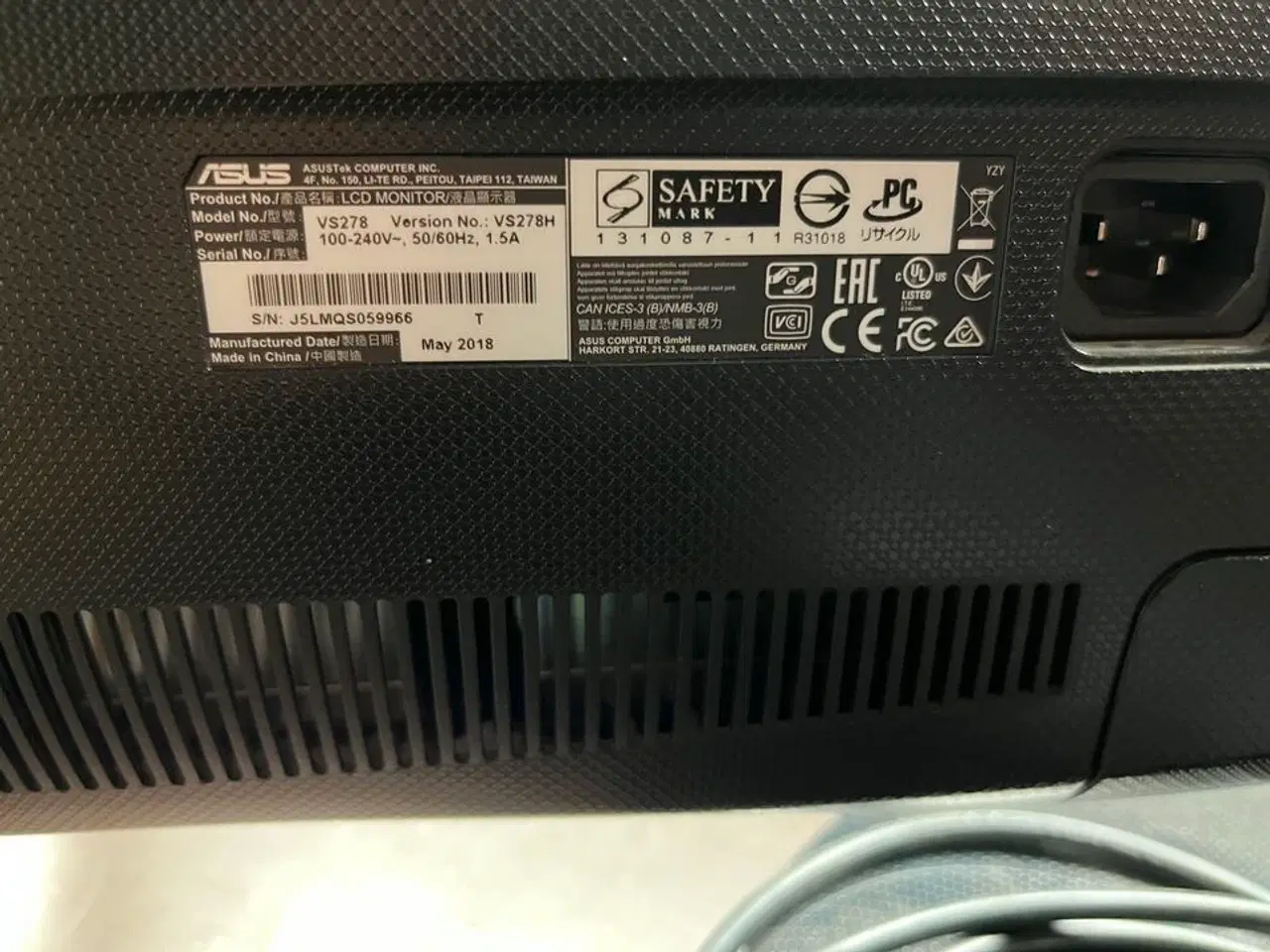 Billede 7 - 2 stk. 27" PC Skærm  ASUS VS278