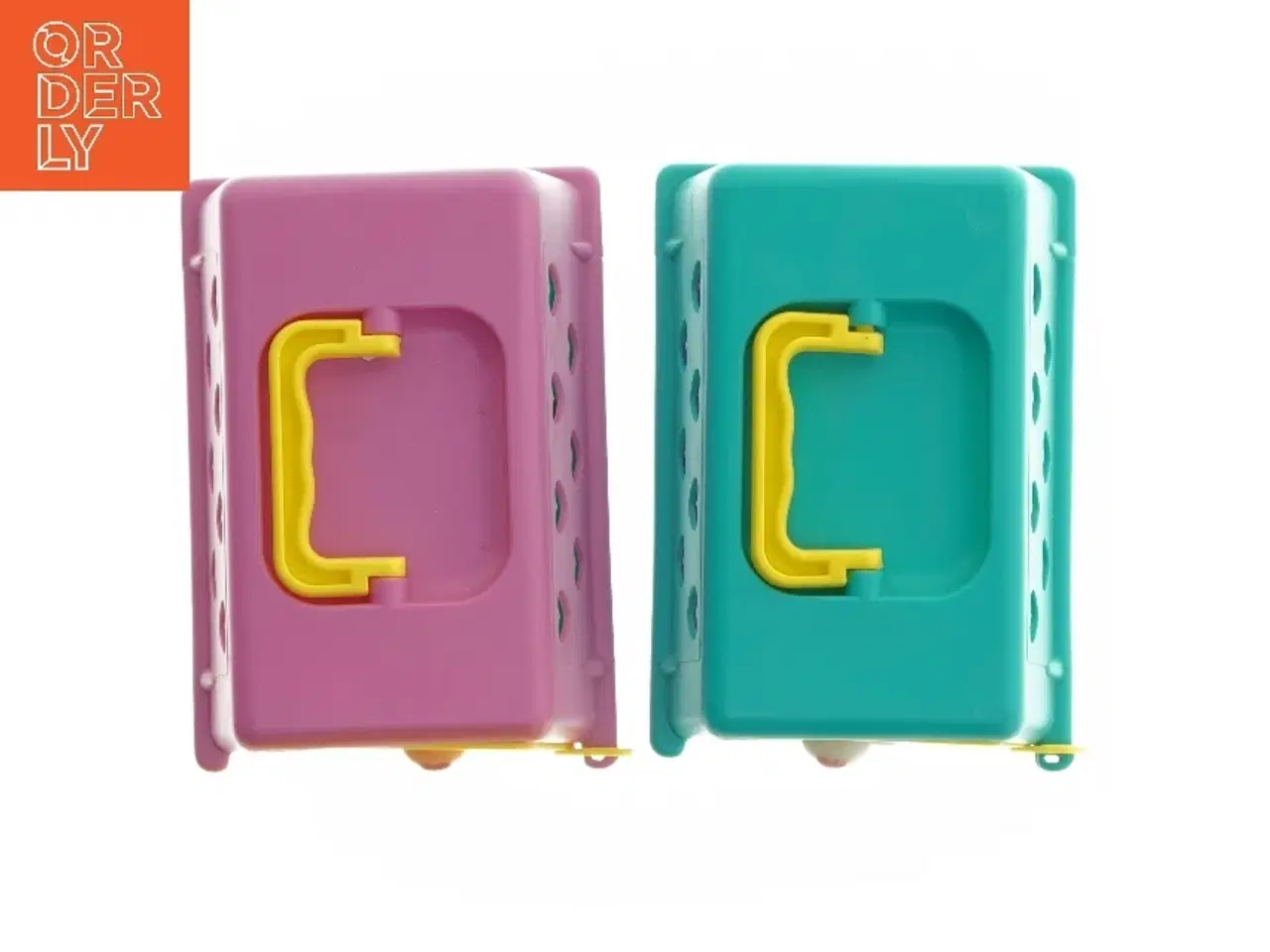 Billede 3 - Transportkasser med dyrefigurer fra Blue-box (str. 15x12x9 cm)