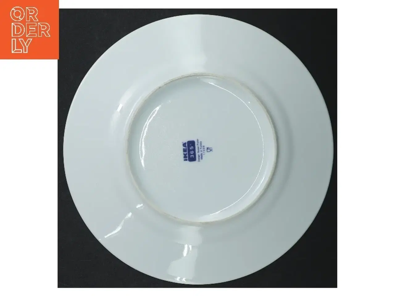 Billede 4 - Hvid middagstallerken fra IKEA (str. Ø. 21,5 cm)