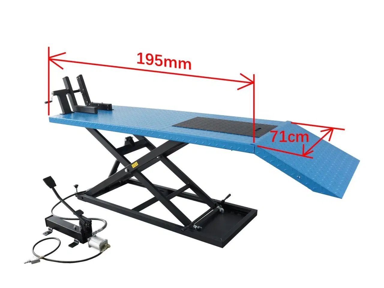 Billede 1 - TILBUD NVG MASTER motorcykel lift 680kg m/lufttryk