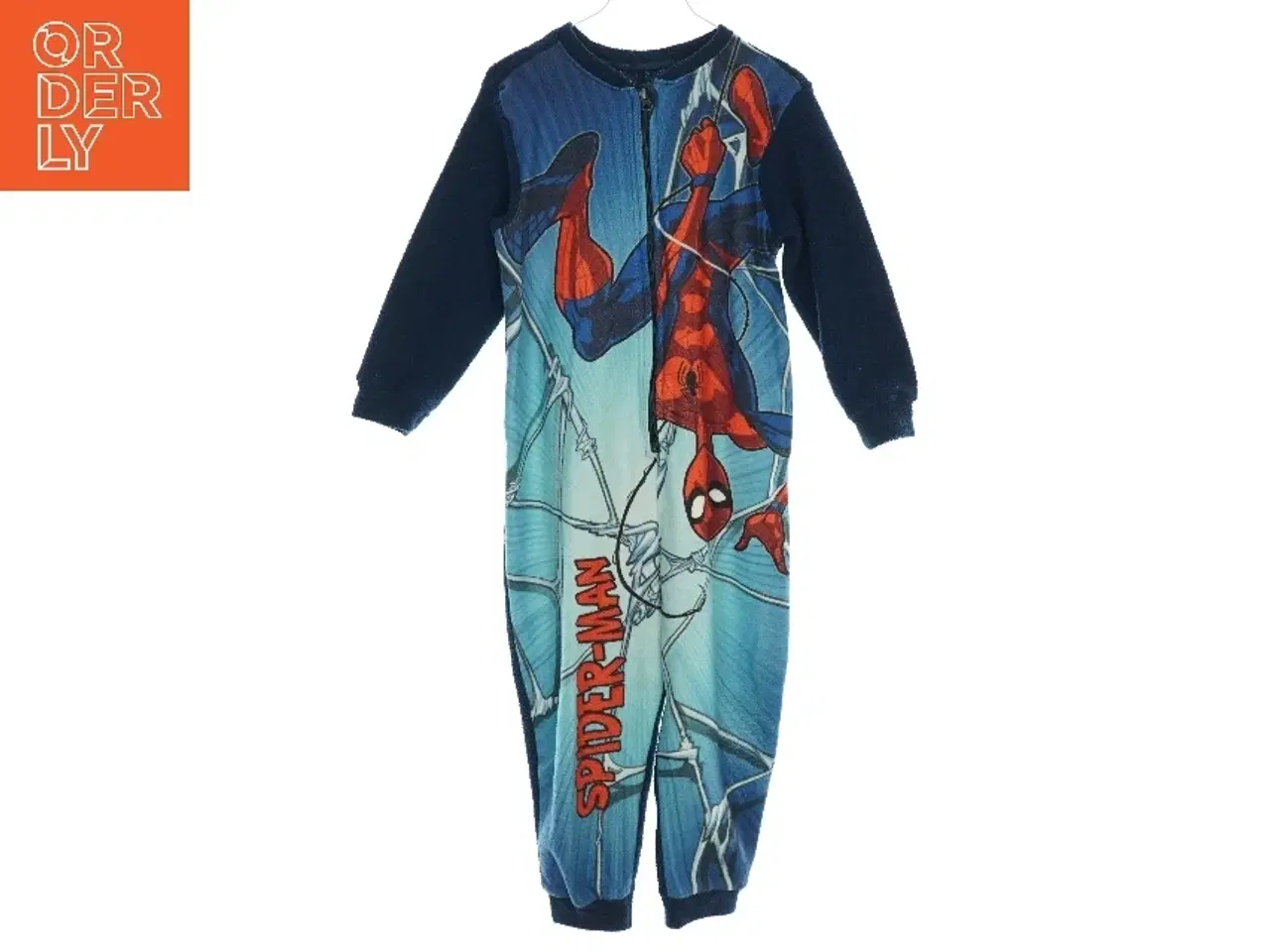 Billede 1 - Flis heldragt med spiderman (str. 5 år)