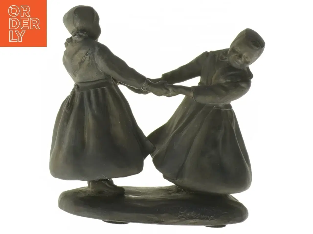 Billede 1 - Figur af to dansende kvinder (str. 14x14x10 cm)