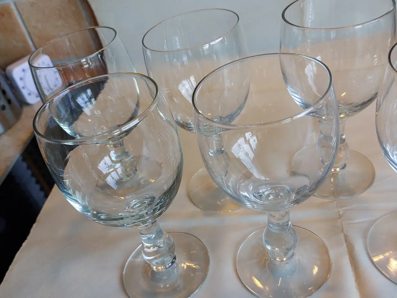 Billede 2 - 9 gamle RØDVIN GLAS - samlet pris !