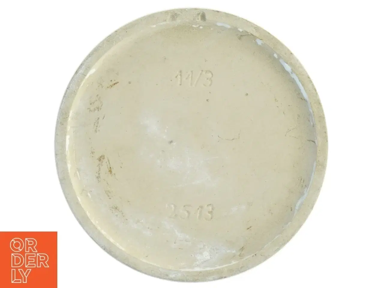 Billede 4 - Hvid keramik urtepotteskjuler (str. 15 x 16 cm)
