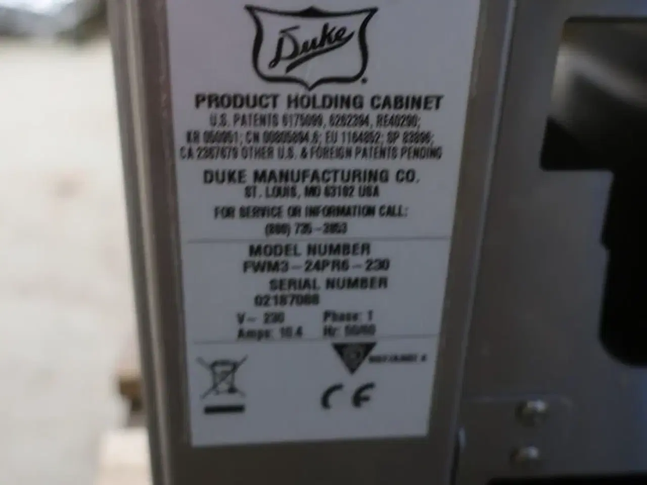 Billede 4 - Varmeskab DUKE FWM3-24PR6-230