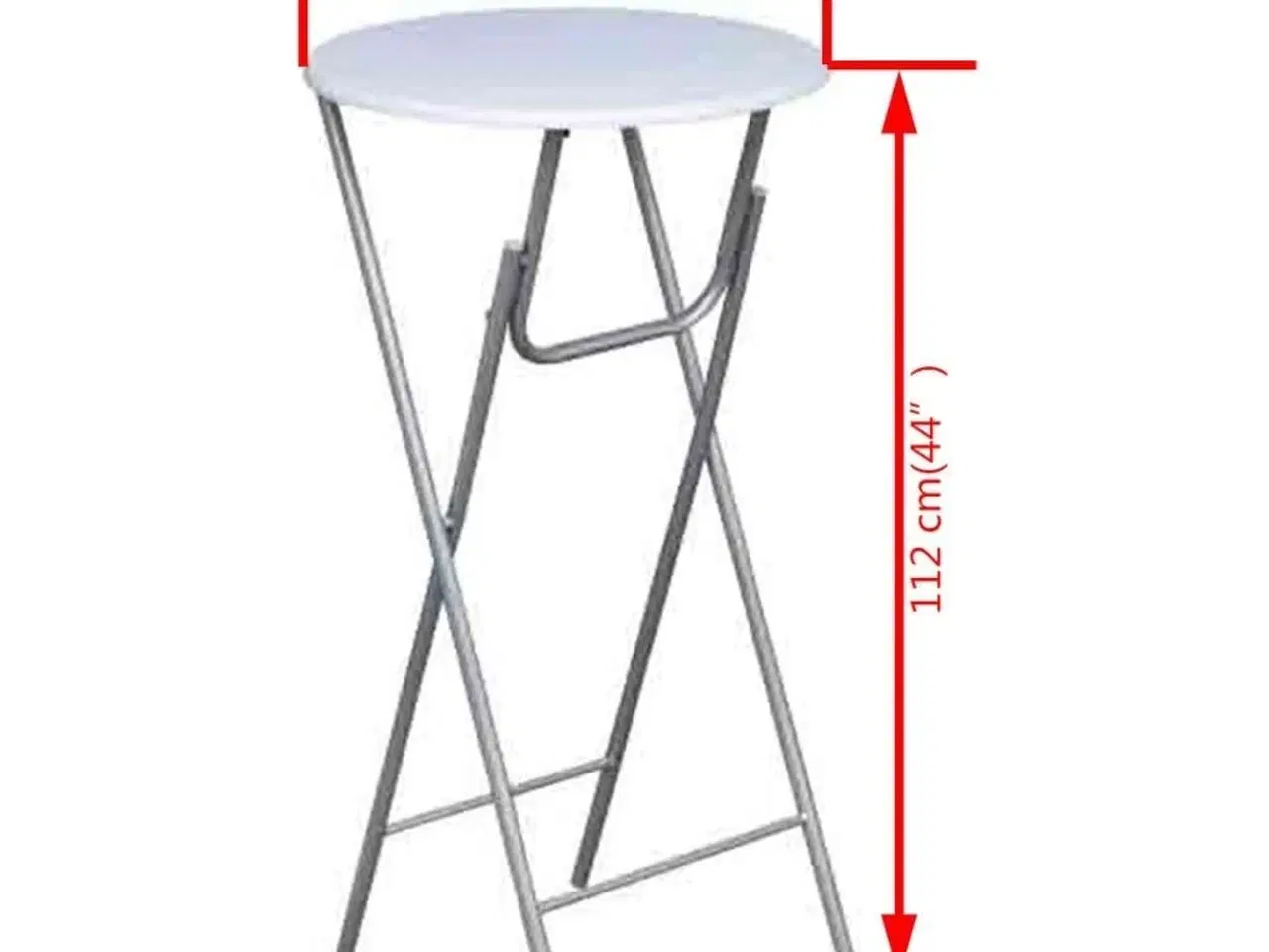 Billede 5 - Ståborde 4 stk. MDF bordplade hvid