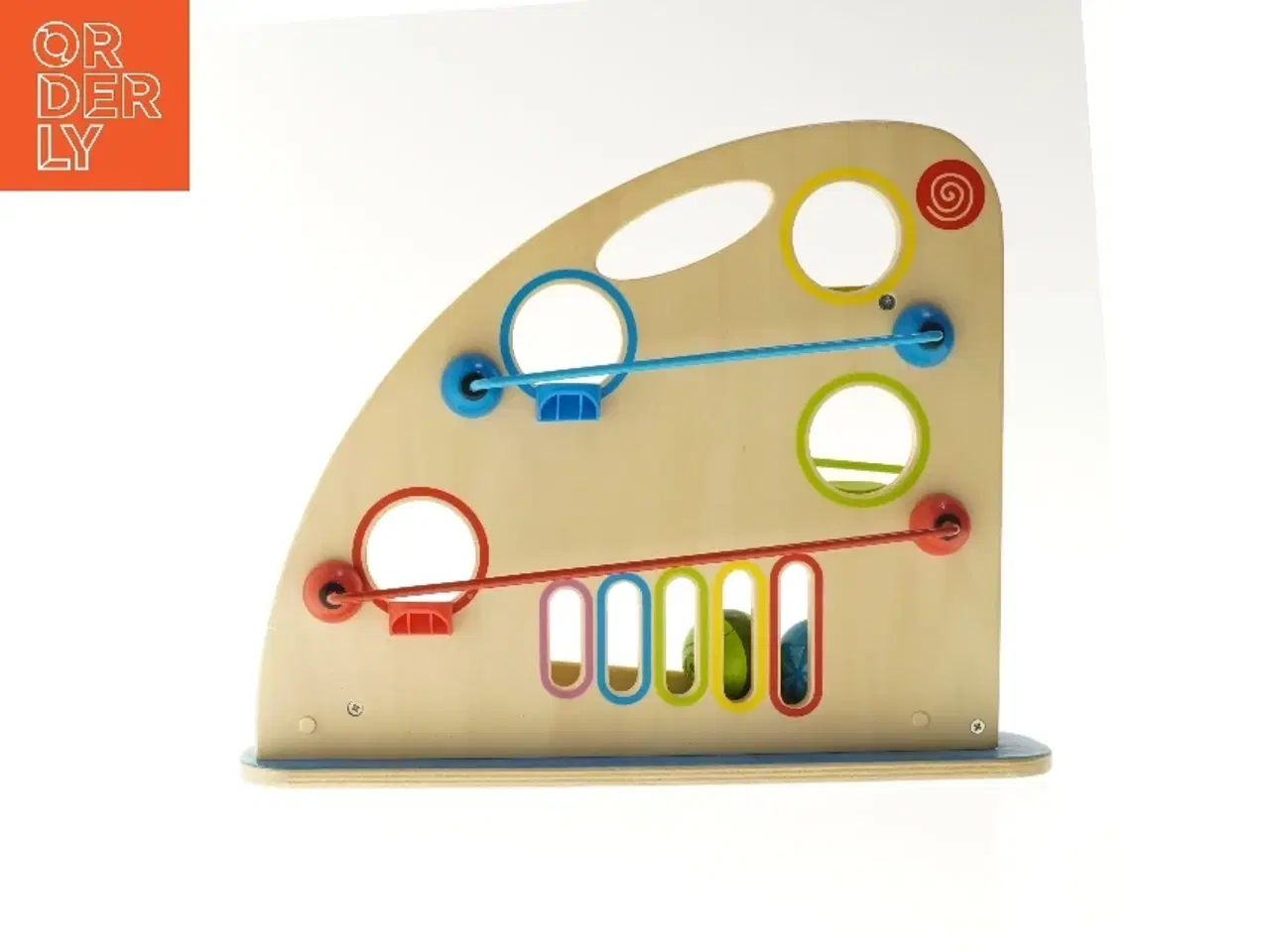 Billede 4 - Trælegeplade med kuglebaner fra Hape (str. 40x33 cm)