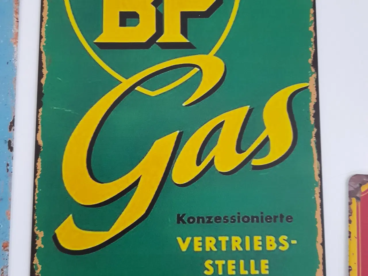 Billede 6 - Benzin skilte i metal