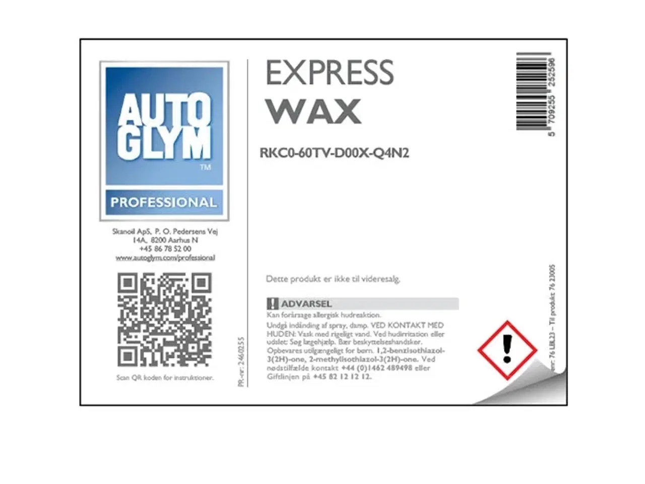 Billede 1 - Label Autoglym Express Wax