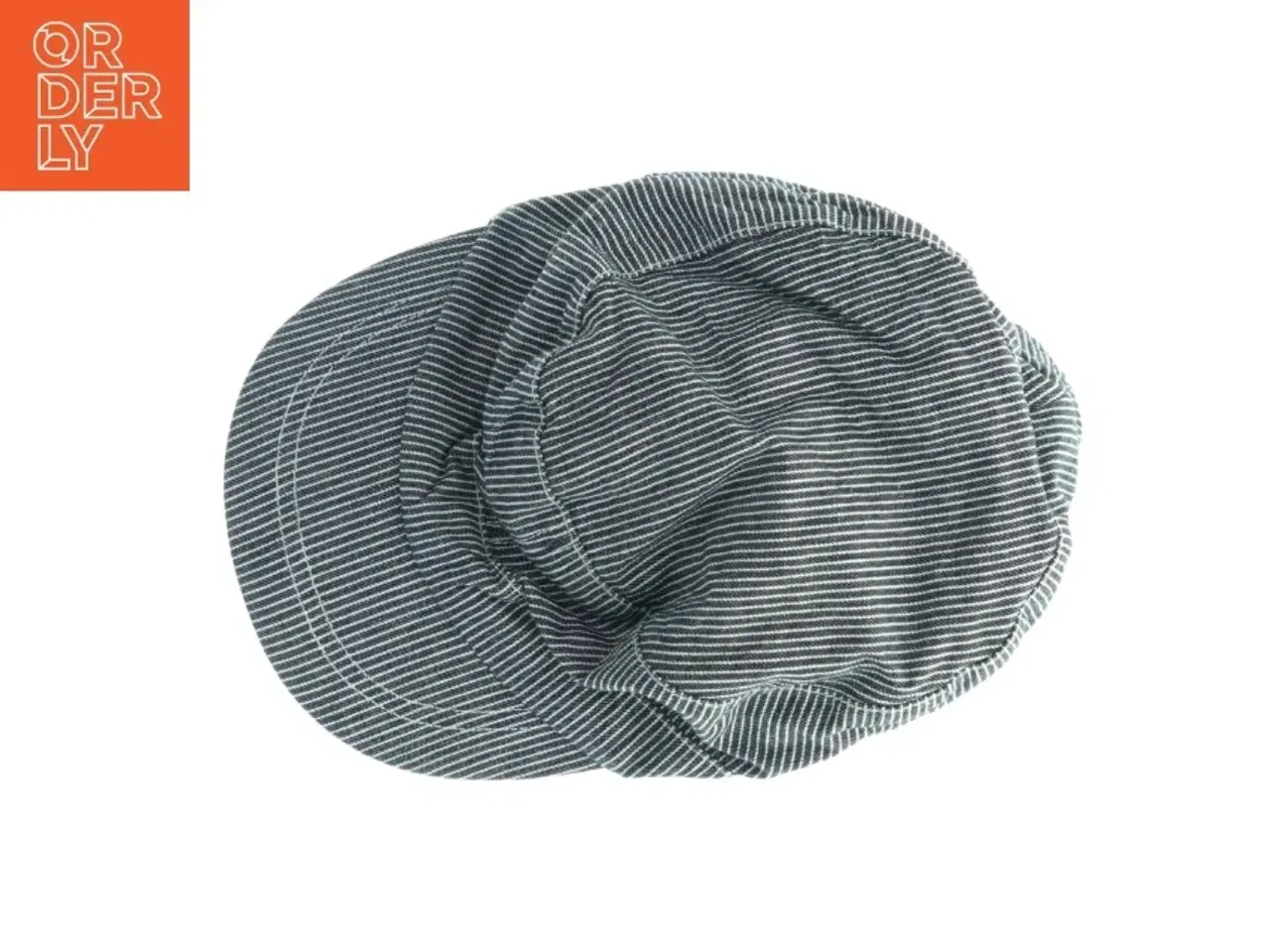 Billede 4 - Blå og hvid stribet flatcap fra Wheat (str. 54)