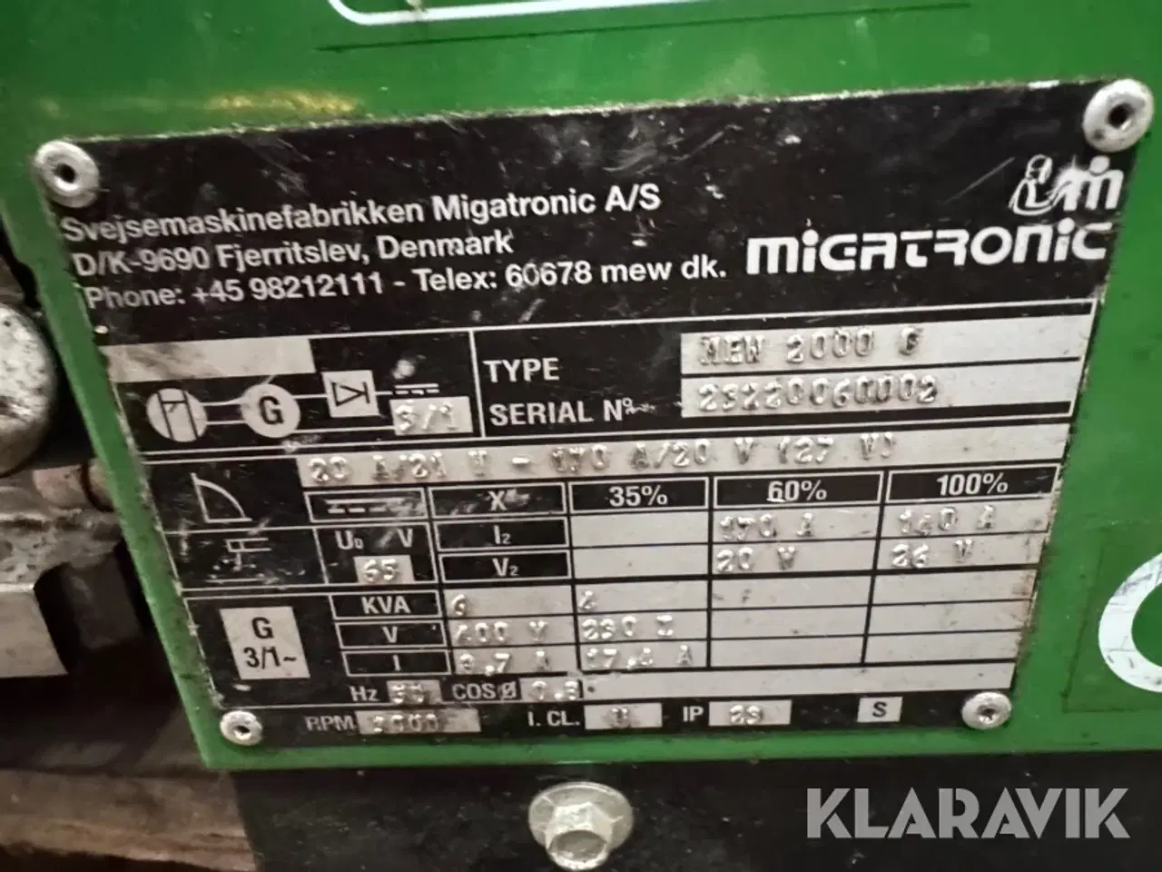 Billede 7 - Svejsemaskine Migtronic MEW 2000G