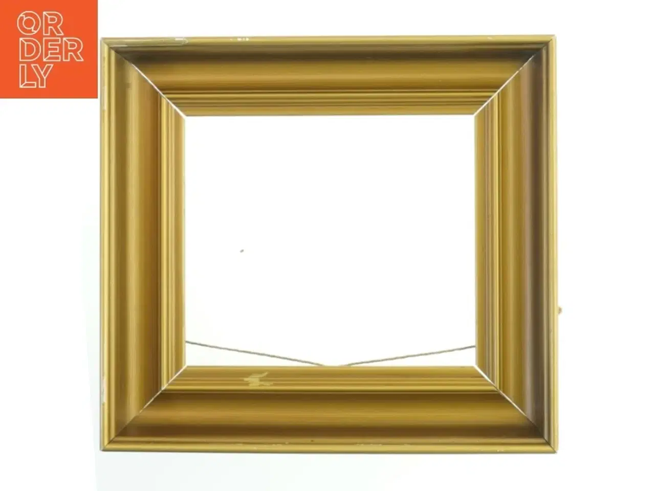 Billede 1 - Guldbelagt træramme til billeder (str. 37x34 cm)