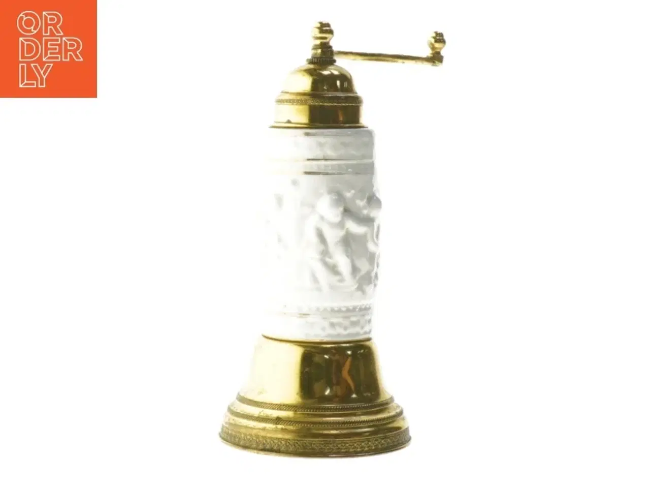 Billede 1 - Peberkværn spilledåse (str. Ø 9 cm længde 20 cm)